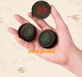 Bộ cờ tướng xịn bằng gỗ trắc khắc âm, bàn đàn hương đỏ