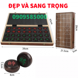 Sale sốc tháng 04/2025: Bộ cờ tướng gỗ trắc miến điện, bàn gỗ tần bì