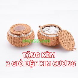 Quân cờ vây bằng sứ đặc (tặng bàn da và 2 hũ dệt)