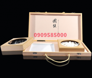 Bộ cờ vây full set gồm hộp + bàn + quân (có loại 2 mặt cong)