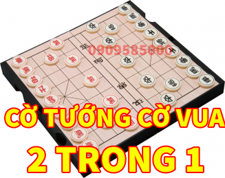 Bộ cờ tướng - cờ vua 2 trong 1 có nam châm nhỏ gọn